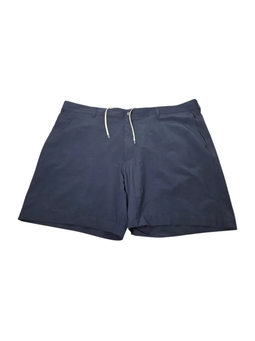 Faherty All Day Shorts Men's 48 Navy Blue Performance Chino Drawstring 8